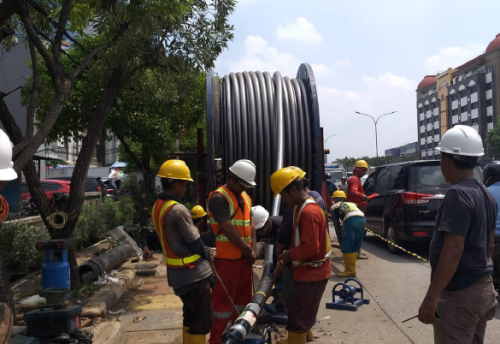 Pekerjaan HDD Pada Proyek Penggelaran SKTT 150 kVa GIS Tanjung Priok Barat - GIS Pelindo (Section 2 dan 3)