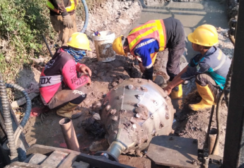Pemasangan Pipa JDB & Retikulasi DM 1-3 Tangerang (Pipa HDPE Dia. 400 mm)