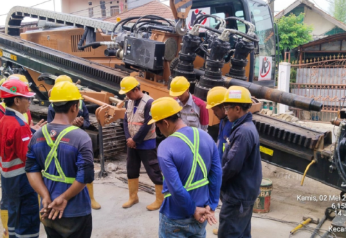 Pemasangan Pipa HDPE Dia. 1200 mm SPAM Jatiluhur